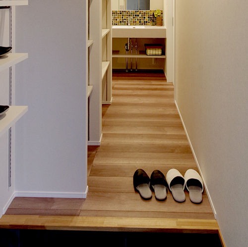 新潟の定額制新築住宅 建築実例 シスタ Green Style Sista 家事室は毎日の動線にとって、大切。