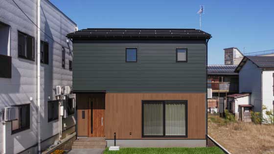 長岡市大島新町モデルハウスの外観