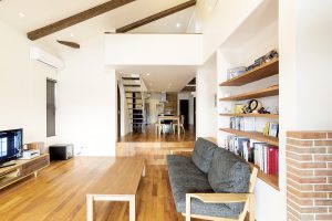 グリーンスタイル 新潟市 建築実例 平屋 インテリア デザイン リビング