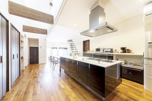 グリーンスタイル 新潟市 建築実例 平屋 インテリア デザイン キッチン