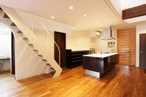 グリーンスタイル 新潟市 建築実例 平屋 インテリア デザイン キッチン