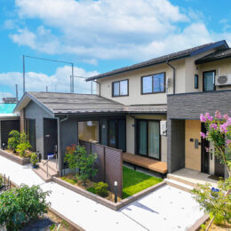 グリーンスタイル 長岡市 建築実例 デザイン ２世帯住宅 二世帯住宅 完全分離タイプ 間取り図 間取図 完全分離の２世帯住宅 完全分離の二世帯住宅 注文住宅 新築住宅