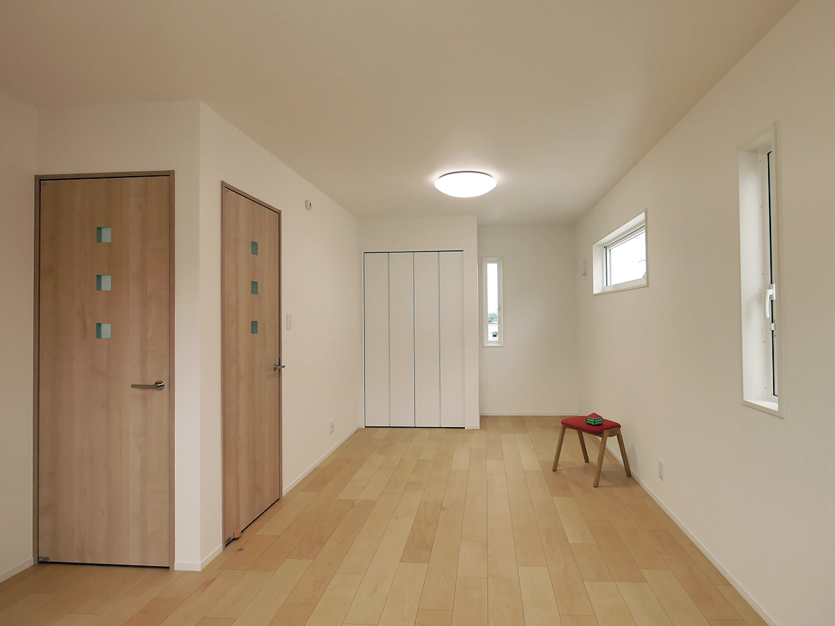 グリーンスタイル 新潟市 建築実例 寝室 インテリア デザイン ドアデザイン