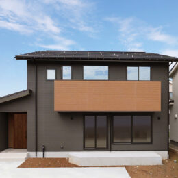 グリーンスタイル 長岡市 建築実例 パッシブハウス 高気密 高断熱 デザイン住宅 インテリア 外観