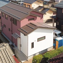 グリーンスタイル 西蒲区 巻 建築実例 敷地内建築の２世帯住宅 外観