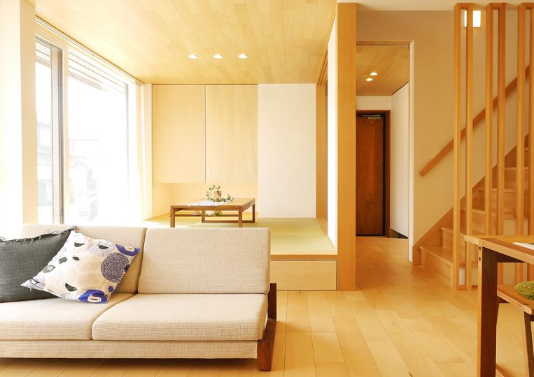 グリーンスタイル 新潟市 建築実例 パッシブハウス 高気密 高断熱 住宅 リビング