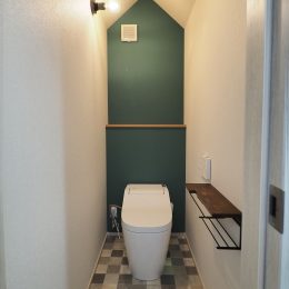 グリーンスタイル 新潟市 建築実例 狭小住宅 デザイン トイレ
