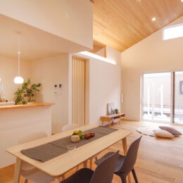 グリーンスタイル 新潟市 建築実例 平屋 インテリア デザイン リビング 和モダン 和モダン
