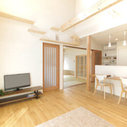 グリーンスタイル 新潟市 建築実例 平屋 インテリア デザイン リビング