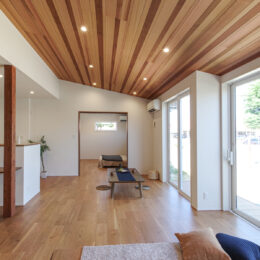 グリーンスタイル 長岡市 建築実例 リビング 和モダン