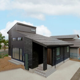 グリーンスタイル 新潟市 建築実例 平屋 インテリア デザイン 外観