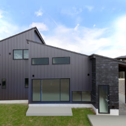 グリーンスタイル 完成見学会 長岡市中之島 新潟市 建築実例 平屋 インテリア デザイン 外観