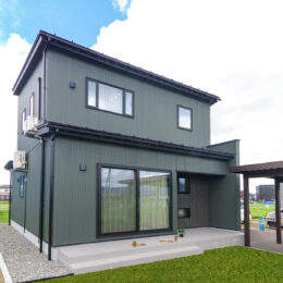 グリーンタイル 長岡 市 新潟市 建築実例 見学会 リビング テラス 庭 外構