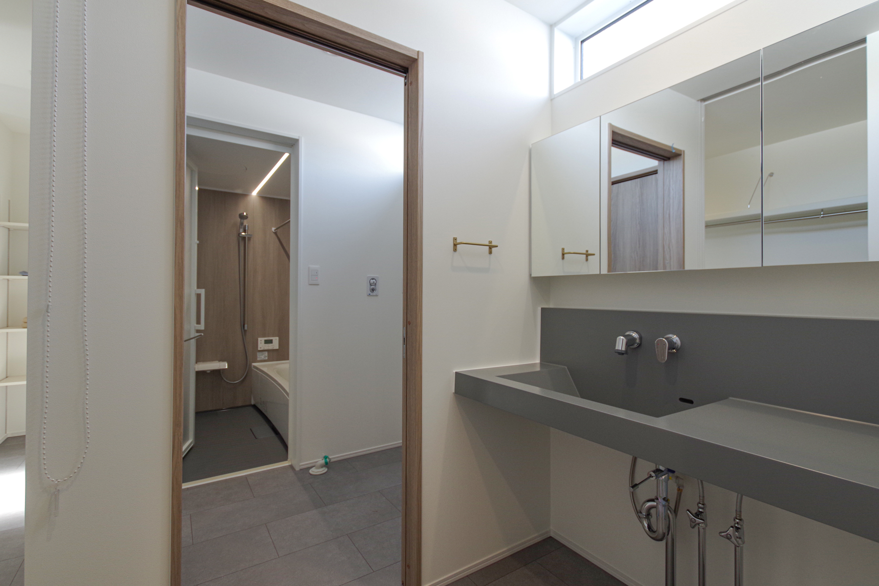 グリーンスタイル 長岡市 新潟市 建築実例 見学会 洗面化粧台 miratap