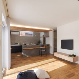 グリーンスタイル 長岡市 新潟市 建築実例 見学会 キッチン カップボード カウンター