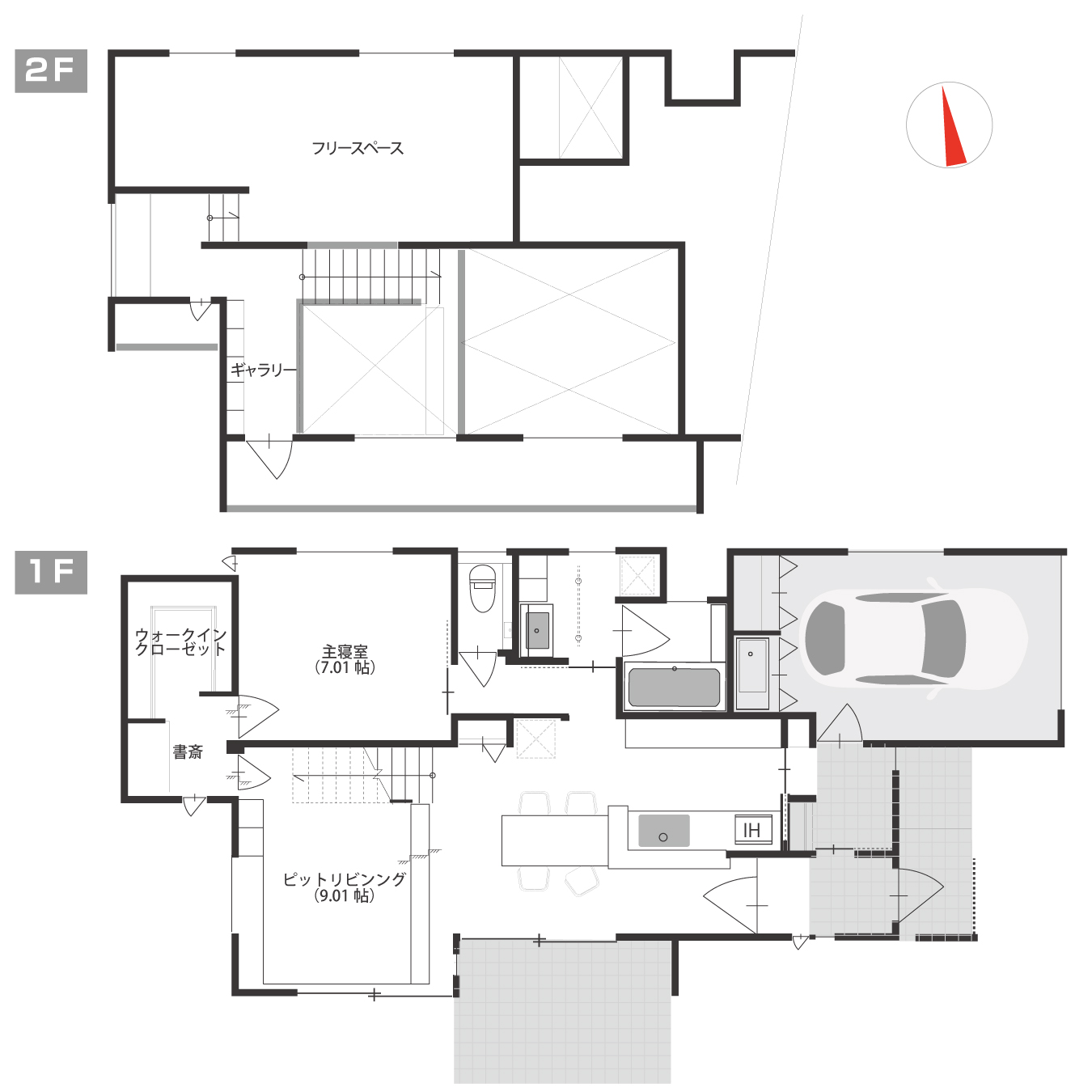 グリーンスタイル新潟モデルハウス「今のふたりの道標」間取り図