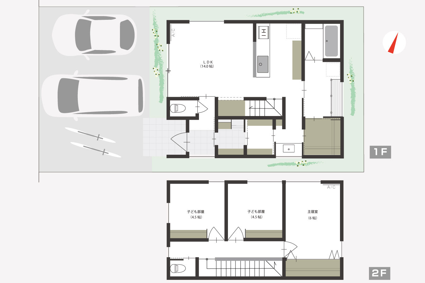間取り図 平面図 モデルハウス 配置図